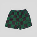 Louis Vuitton Damier Silk Shorts in Black/Brown/Green