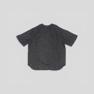 Louis Vuitton Embossed Monogram Baseball Denim Shirt in Black