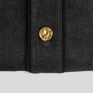 Louis Vuitton Embossed Monogram Baseball Denim Shirt in Black
