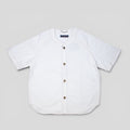 Louis Vuitton Embossed Monogram Baseball Denim Shirt in White