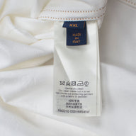 Louis Vuitton Embossed Monogram Baseball Denim Shirt in White