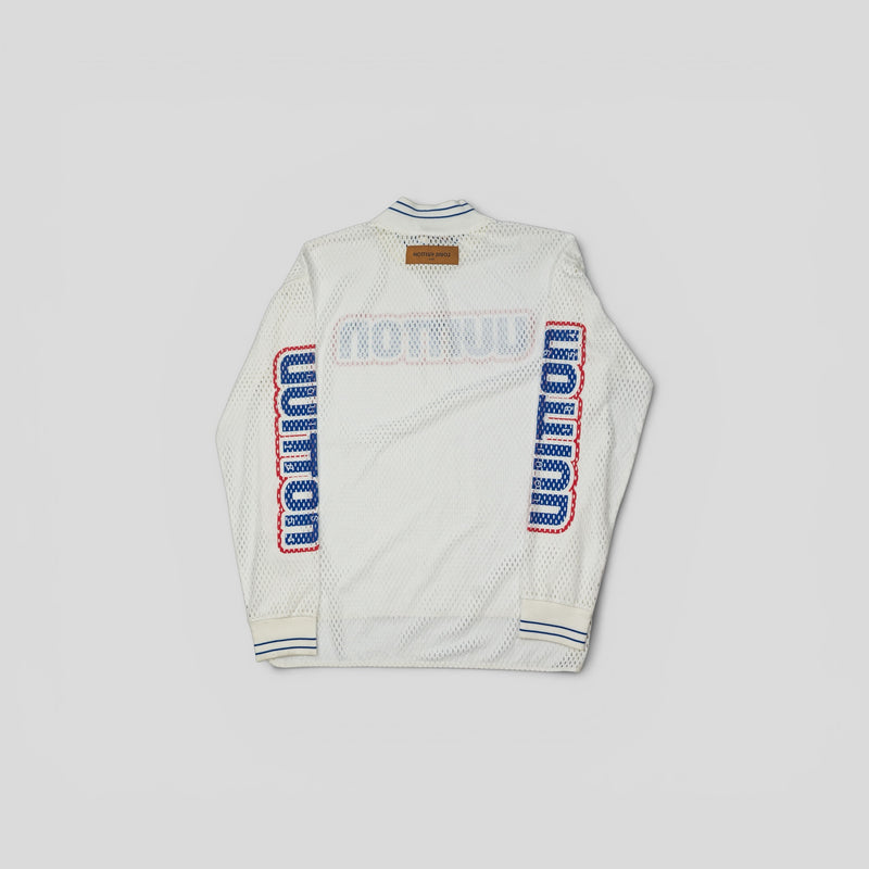 Louis Vuitton Graphic Mesh Long-Sleeved T-Shirt in White