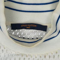 Louis Vuitton Graphic Mesh Long-Sleeved T-Shirt in White