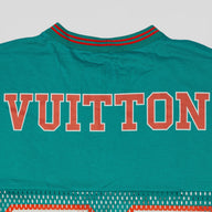 Louis Vuitton Hockey Jersey Tee in Turquoise/Orange