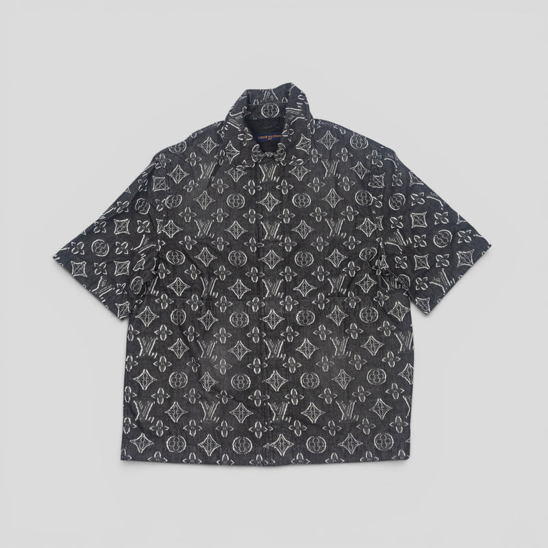 Louis Vuitton Monogram Chambray Shirt in Grey