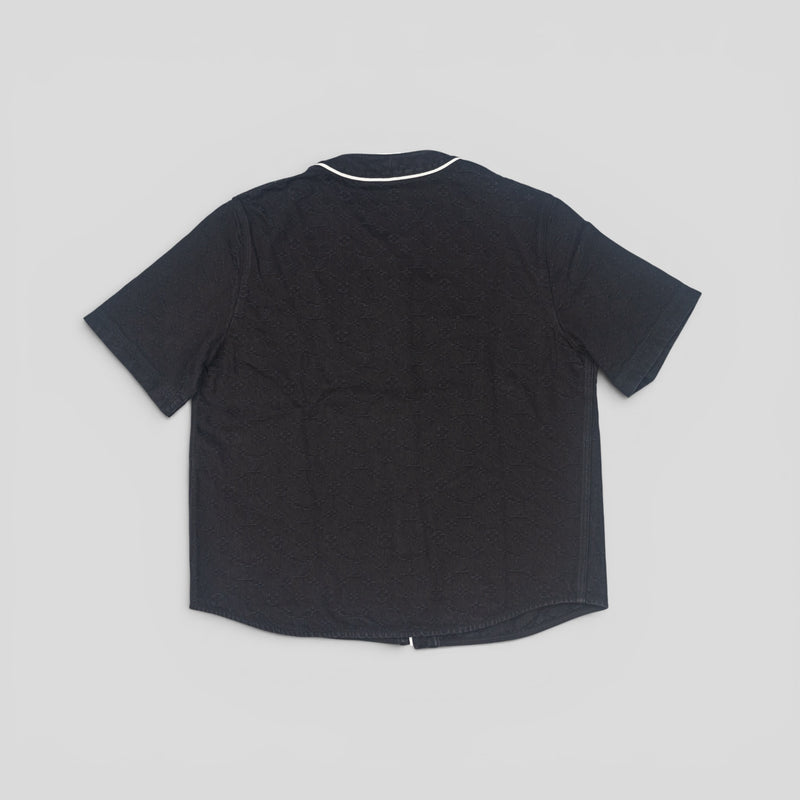 Louis Vuitton Monogram Denim Short Sleeve Shirt in Black