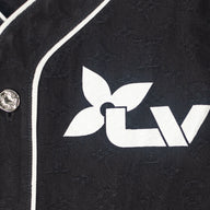 Louis Vuitton Monogram Denim Short Sleeve Shirt in Black