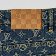 Louis Vuitton Monogram Denim Tailored Jeans in Indigo Wash