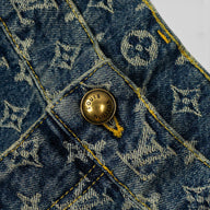 Louis Vuitton Monogram Denim Tailored Jeans in Indigo Wash