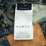 Louis Vuitton Monogram Denim Tailored Jeans in Indigo Wash