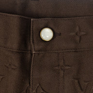 Louis Vuitton Monogram Embossed Carpenter Pants in Brown
