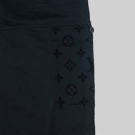 Louis Vuitton Monogram Flocked Cotton Workwear Pants in Black