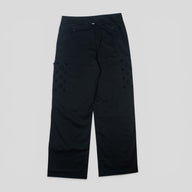 Louis Vuitton Monogram Flocked Cotton Workwear Pants in Black