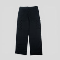 Louis Vuitton Monogram Flocked Cotton Workwear Pants in Black