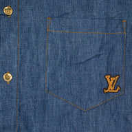 Louis Vuitton Western Embroidered Chambray Shirt