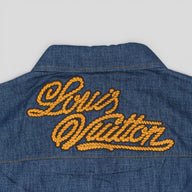 Louis Vuitton Western Embroidered Chambray Shirt