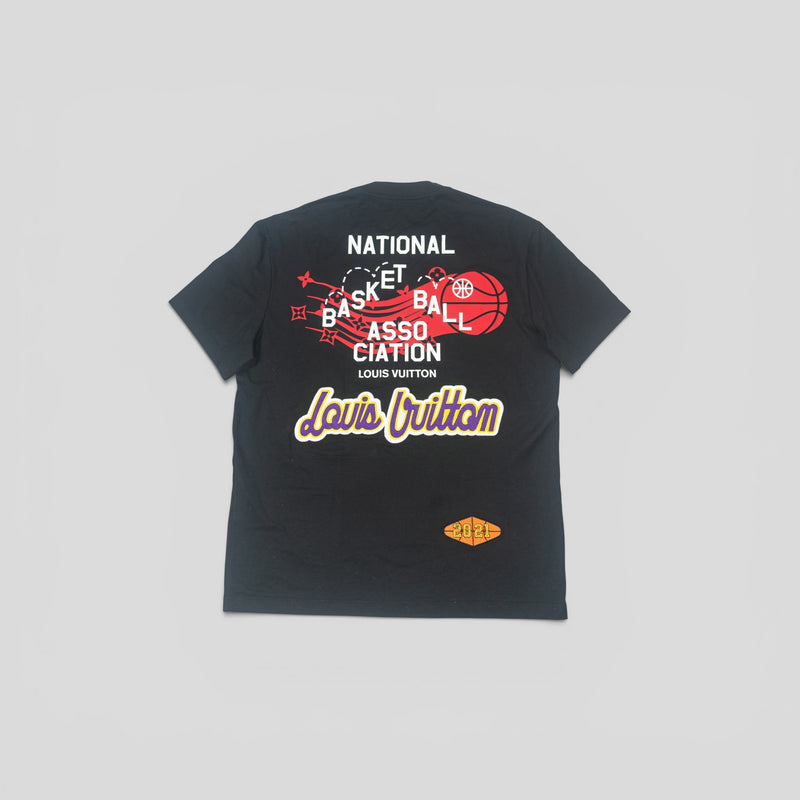 Louis Vuitton X NBA Multi Logo Tee in Black