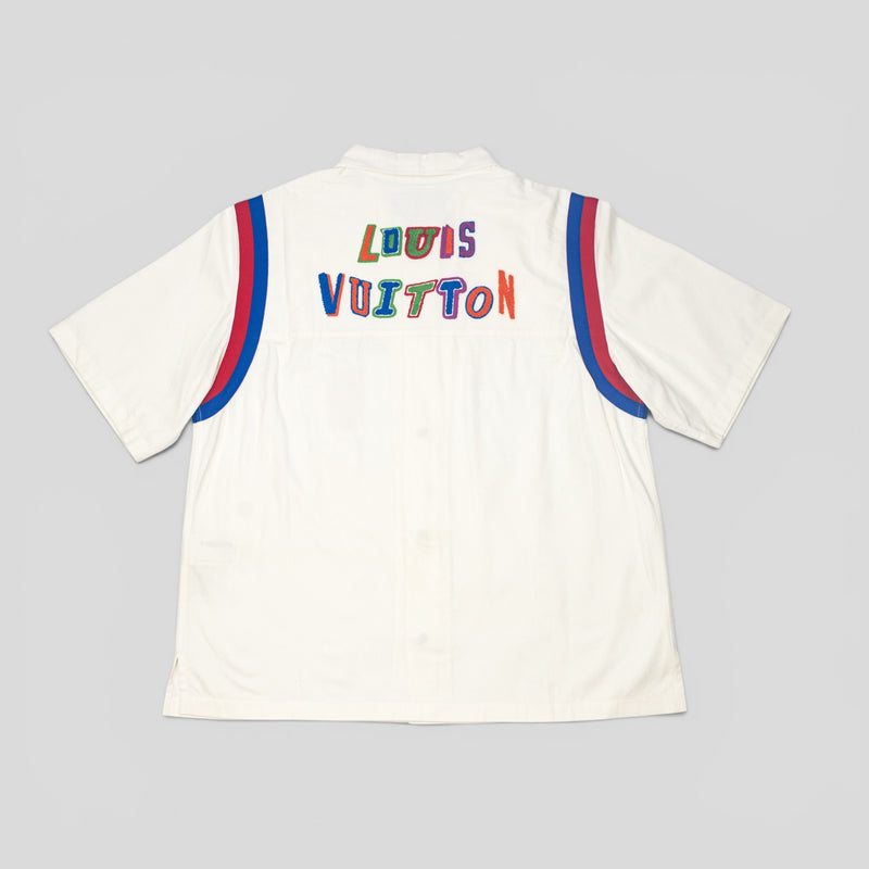 Louis Vuitton X NBA Patched Button Up in White
