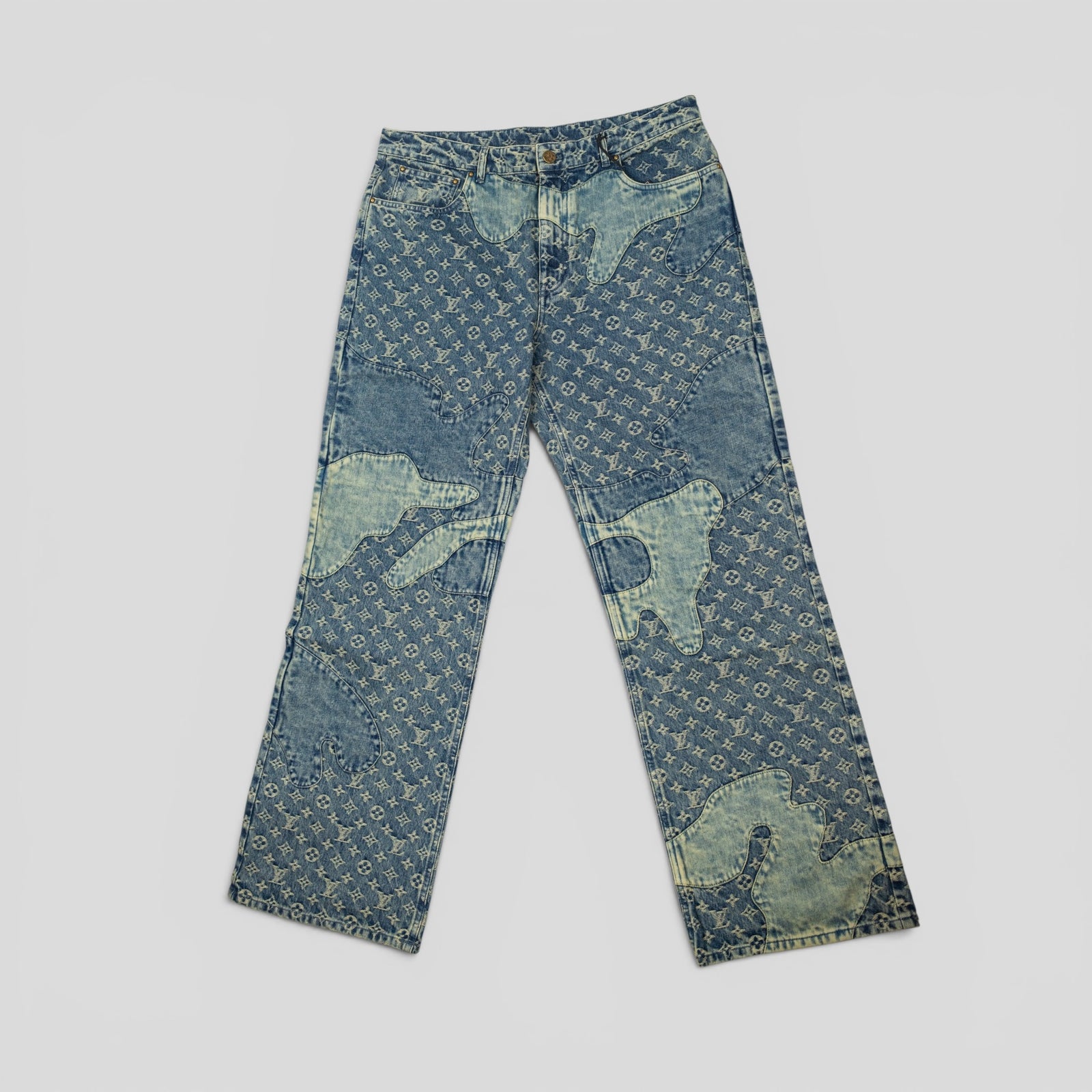 Louis Vuitton X Nigo Patchwork Monogram Denim Jeans
