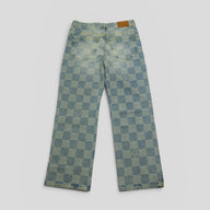 Louis Vuitton 3D Damier Denim Skate Pants in Medium Wash