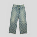 Louis Vuitton 3D Damier Denim Skate Pants in Medium Wash