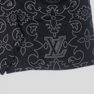 Louis Vuitton Arabesque Printed Silk Shorts in Black/White