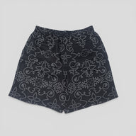 Louis Vuitton Arabesque Printed Silk Shorts in Black/White