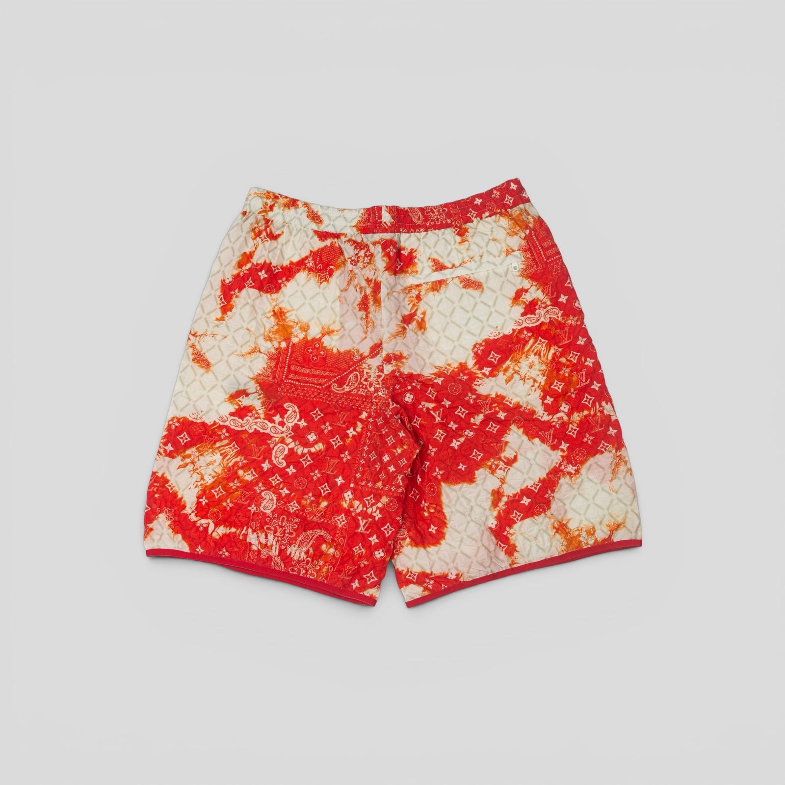 Louis Vuitton Bandana Track Shorts in Orange