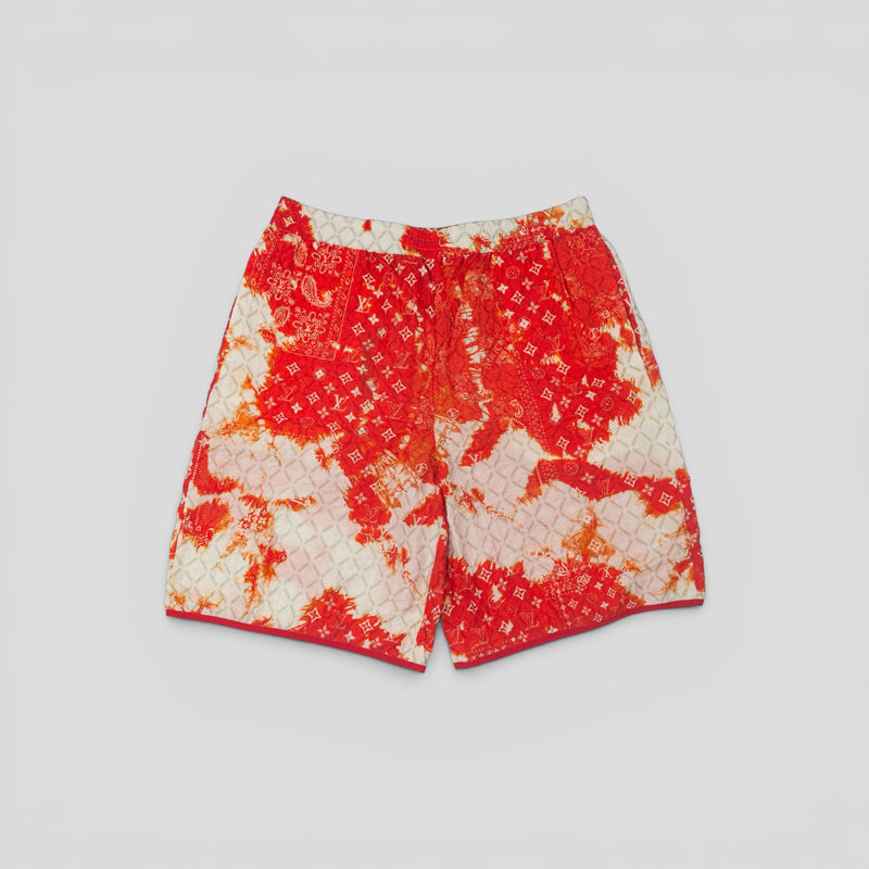 Louis Vuitton Bandana Track Shorts in Orange