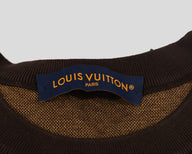 Louis Vuitton Damier Short-Sleeved Crewneck With LV Crystal Patch