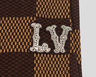 Louis Vuitton Damier Short-Sleeved Crewneck With LV Crystal Patch