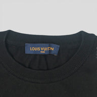 Louis Vuitton Damier Stripe Jacquard Tee in Black