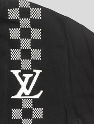 Louis Vuitton Damier Stripe Jacquard Tee in Black