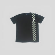 Louis Vuitton Damier Stripe Jacquard Tee in Black