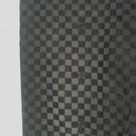 Louis Vuitton Damier Ultrablack Flocked Wide Leg Denim Pants in Black