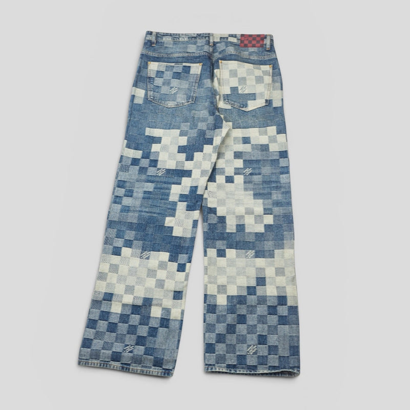 Louis Vuitton Damoflage Skate Denim Pants in Light/Medium Wash
