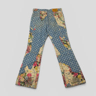 Louis Vuitton Destroyed Carpenter Bell Bottom Denim
