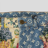 Louis Vuitton Destroyed Carpenter Bell Bottom Denim
