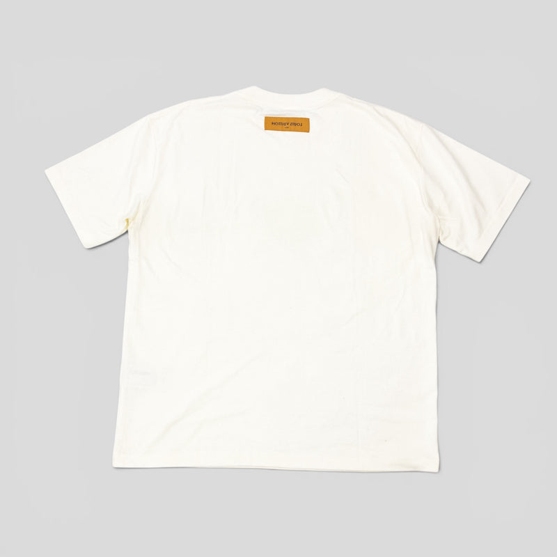 Louis Vuitton Embroidered Floral Portrait T-Shirt in White