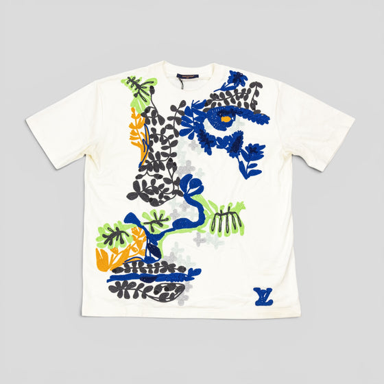 Louis Vuitton Embroidered Floral Portrait T-Shirt in White — authenticated Louis Vuitton at CLB XXIII