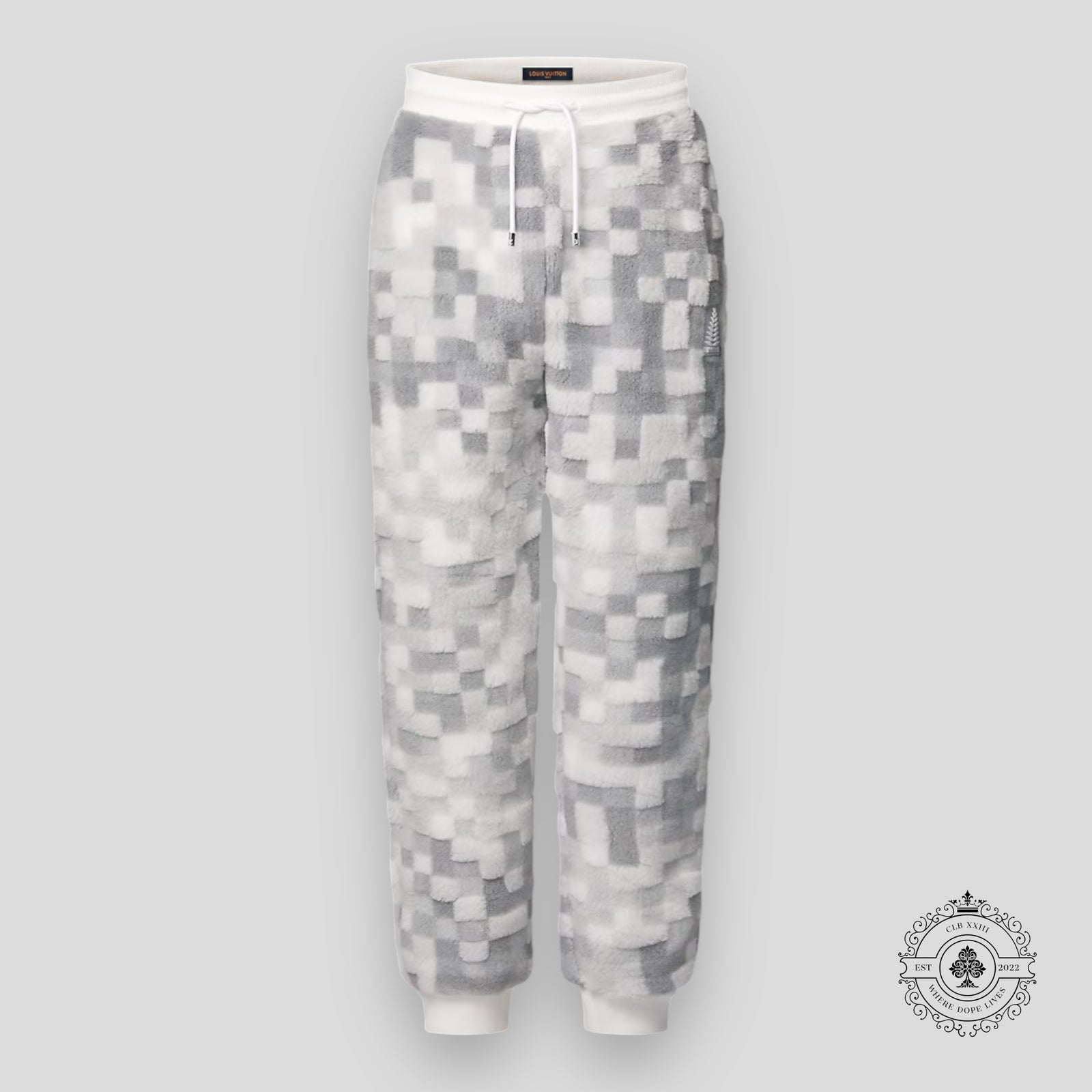 Louis Vuitton Fleece Pants in Grey