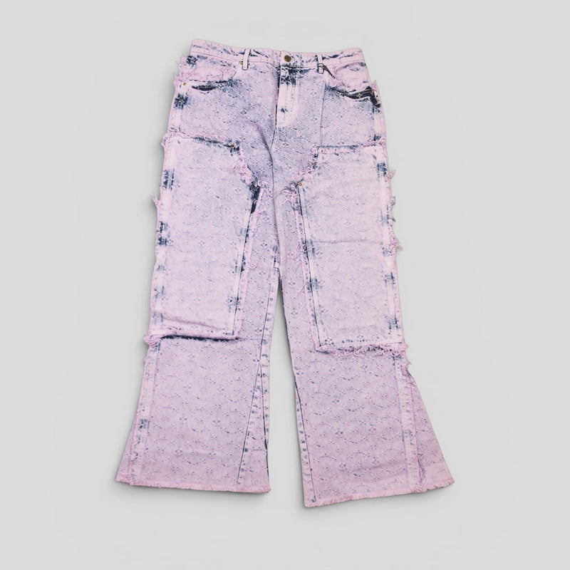 Louis Vuitton Frayed Monogram Double Knee Carpenter Pants