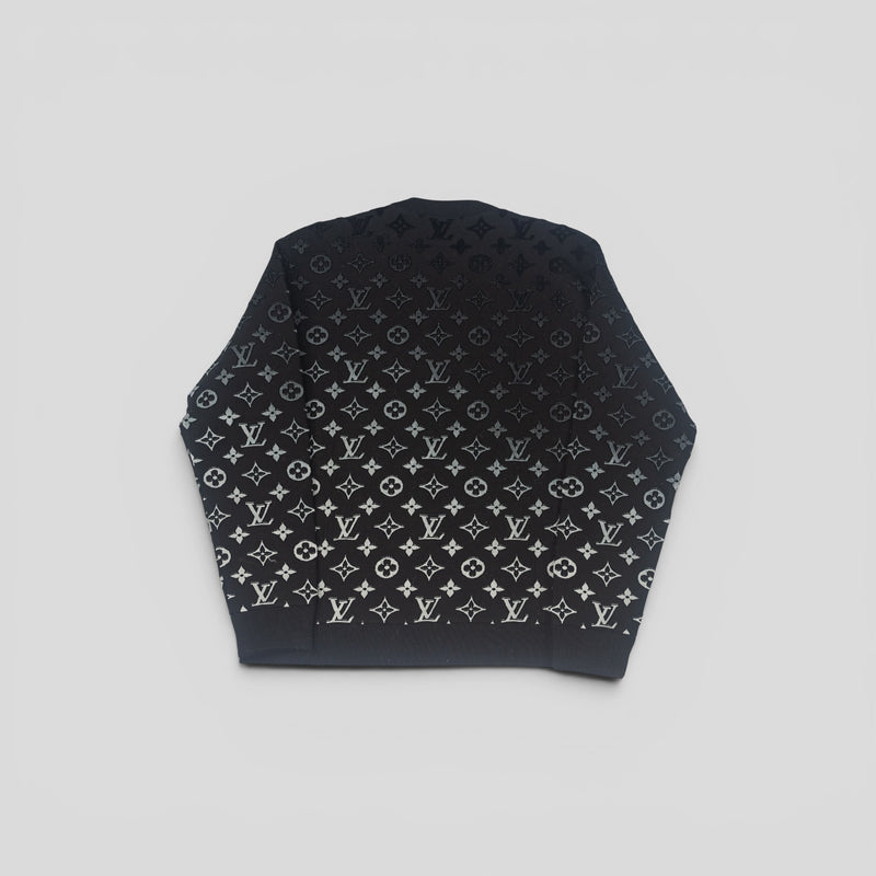 Louis Vuitton Gradient Monogram Fil Coupe Crewneck in Black