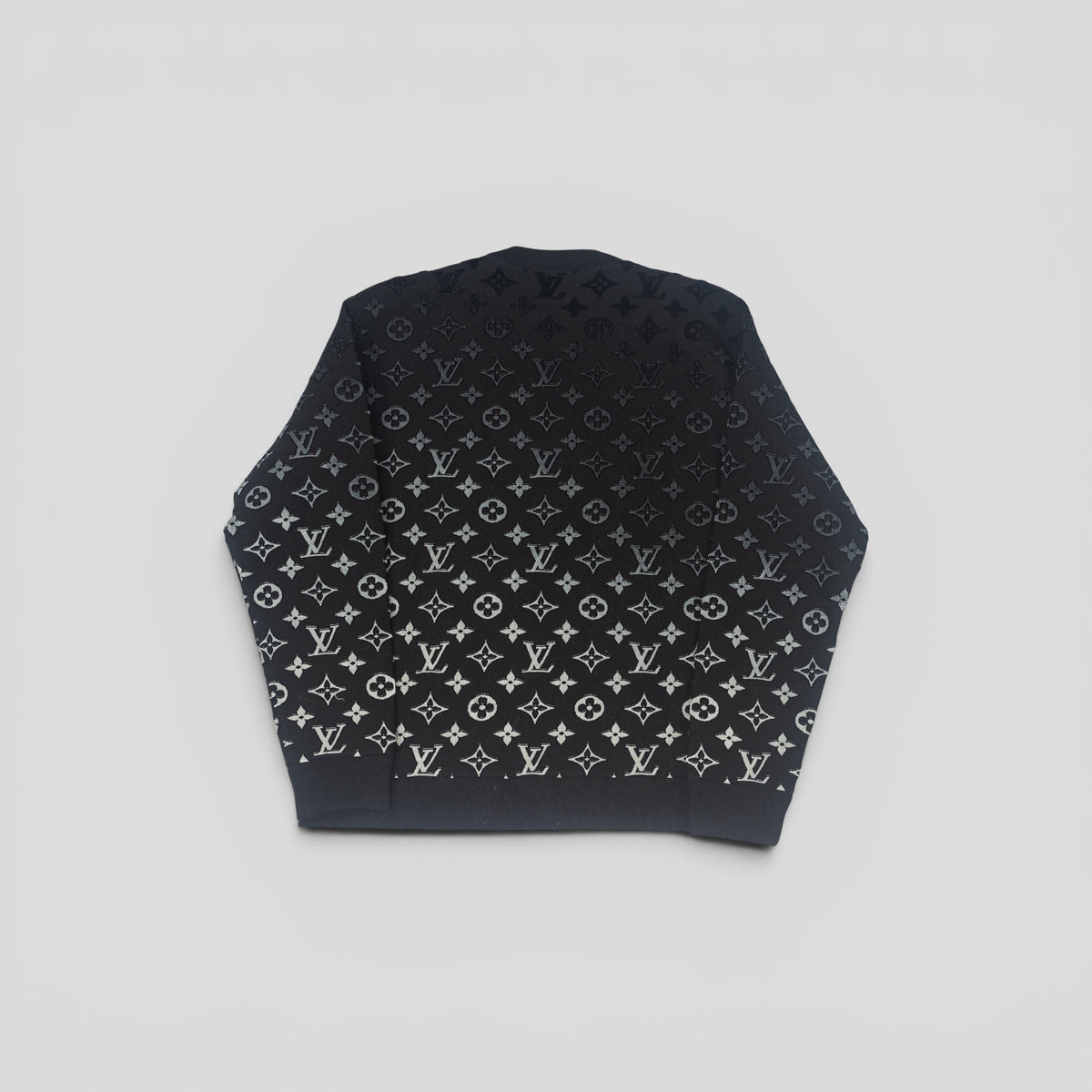 Louis Vuitton Gradient Monogram Fil Coupé Crewneck in Black