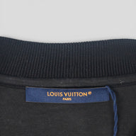 Louis Vuitton Gradient Monogram Fil Coupe Crewneck in Black