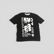 Louis Vuitton Intarsia Graphic Tee in Black
