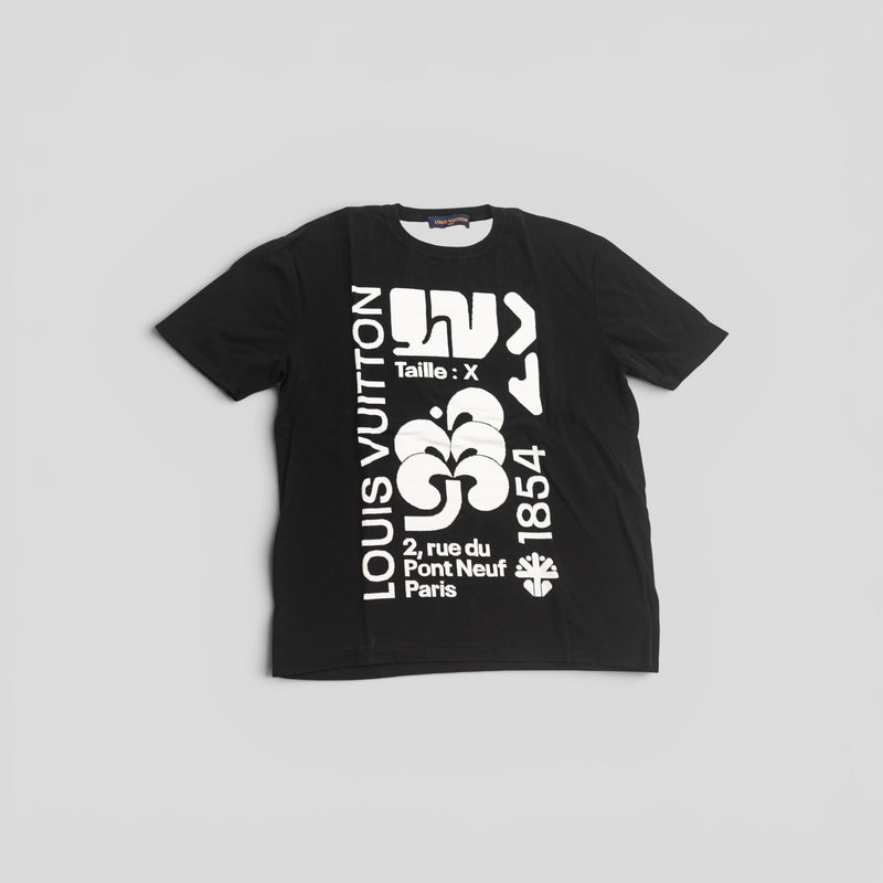 Louis Vuitton Intarsia Graphic Tee in Black