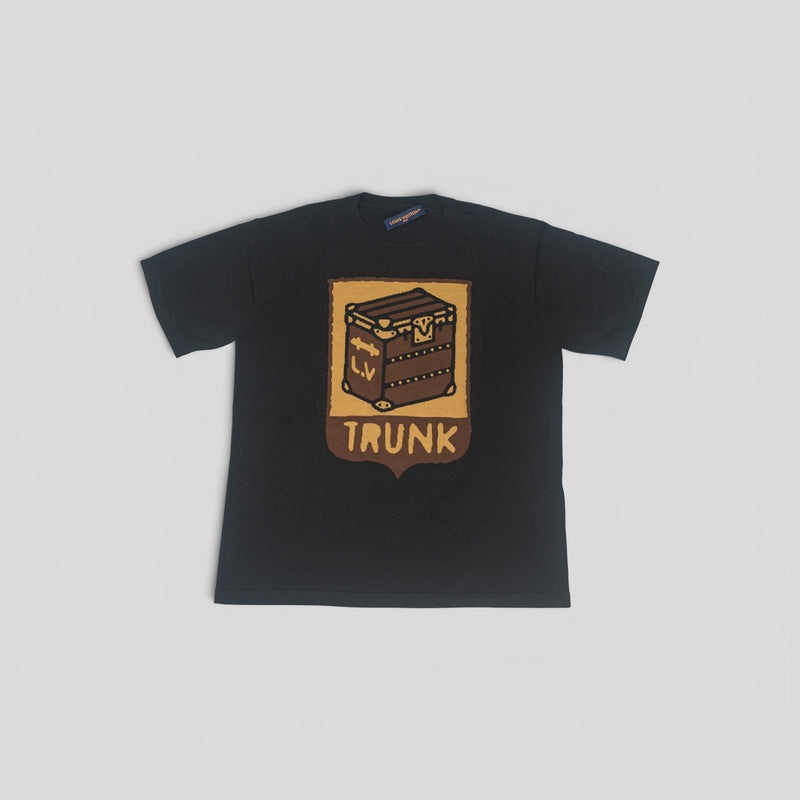 Louis Vuitton Intarsia Trunk Short Sleeve Crewneck in Black