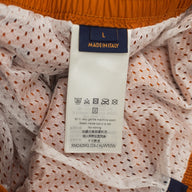 Louis Vuitton LVSE Signature Swim Board Shorts in Burnt Orange