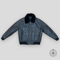 Louis Vuitton Leather Aviator Mink Collar